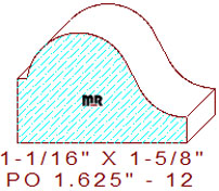 Applied Moulding 1-5/8" - 12