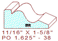 Applied Moulding 1-5/8" - 38