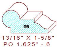 Picture Rail 1-5/8" - 6  