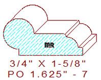 Picture Rail 1-5/8" - 7