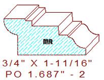 Picture Rail 1-11/16" - 2