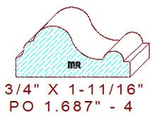 Applied Moulding 1-11/16" - 4 Applied Moulding 1-11/16" - 4