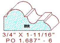 Applied Moulding 1-11/16" - 6 Applied Moulding 1-11/16" - 6