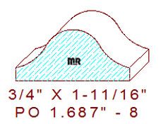 Applied Moulding 1-11/16" - 8 