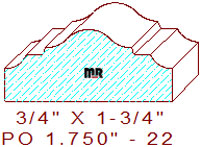 Applied Moulding 1-3/4" - 22 Applied Moulding 1-3/4" - 22
