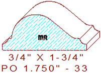 Applied Moulding 1-3/4" - 33 Applied Moulding 1-3/4" - 33