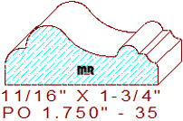 Applied Moulding 1-3/4" - 35