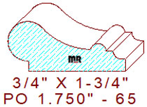 Picture Rail 1-3/4" - 65