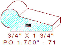 Picture Rail 1-3/4" - 71 Picture Rail 1-3/4" - 71