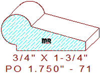 Picture Rail 1-3/4" - 71