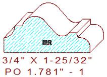 Applied Moulding 1-25/32" - 1 Applied Moulding 1-25/32" - 1