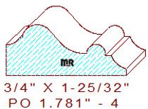 Applied Moulding 1-25/32" - 4 Applied Moulding 1-25/32" - 4