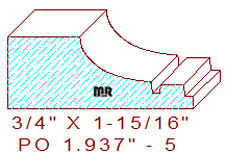 Applied Moulding 1-15/16" - 5 Applied Moulding 1-15/16" - 5