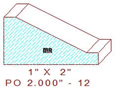 Applied Moulding 2" - 12