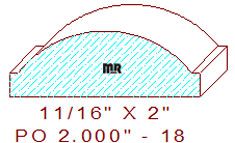 Applied Moulding 2" - 18