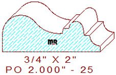 Applied Moulding 2" - 25