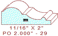 Applied Moulding 2" - 29 Applied Moulding 2" - 29