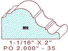 Applied Moulding 2" - 35