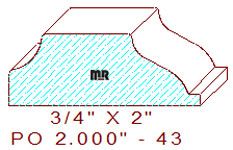 Applied Moulding 2" - 43