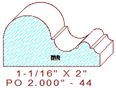 Applied Moulding 2" - 44