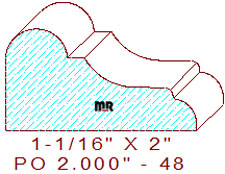 Applied Moulding 2" - 48