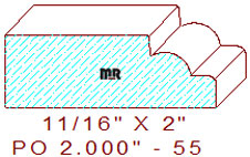 Applied Moulding 2" - 55 Applied Moulding 2" - 55