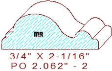 Applied Moulding 2-1/16" - 2 Applied Moulding 2-1/16" - 2