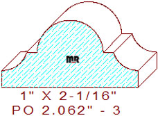 Applied Moulding 2-1/16" - 3 Applied Moulding 2-1/16" - 3