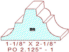 Applied Moulding 2-1/8" - 1 Applied Moulding 2-1/8" - 1