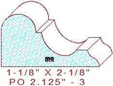 Applied Moulding 2-1/8" - 3 Applied Moulding 2-1/8" - 3
