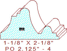 Applied Moulding 2-1/8" - 4