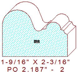 Applied Moulding 2-3/16" - 2 Applied Moulding 2-3/16" - 2