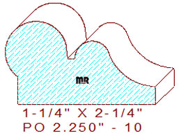 Picture Rail 2-1/4" - 10