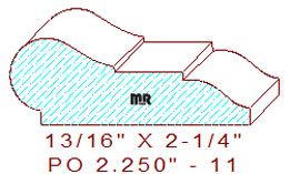 Picture Rail 2-1/4" - 11