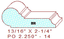 Picture Rail 2-1/4" - 14