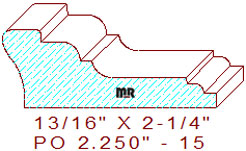 Picture Rail 2-1/4" - 15