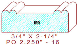 Applied Moulding 2-1/4" - 16 Applied Moulding 2-1/4" - 16