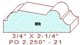 Applied Moulding 2-1/4" - 21 Applied Moulding 2-1/4" - 21