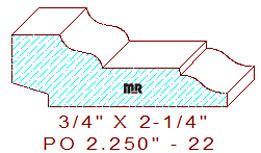 Picture Rail 2-1/4" - 22 
