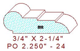 Picture Rail 2-1/4" - 24