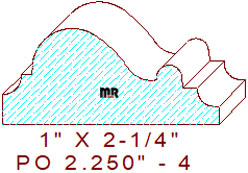 Applied Moulding 2-1/4" - 4 Applied Moulding 2-1/4" - 4