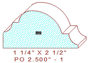 Applied Moulding 2-1/2" - 1 Applied Moulding 2-1/2" - 1
