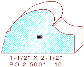 Applied Moulding 2-1/2" - 10