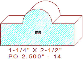 Applied Moulding 2-1/2" - 14 Applied Moulding 2-1/2" - 14