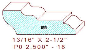 Picture Rail 2-1/2" - 18 