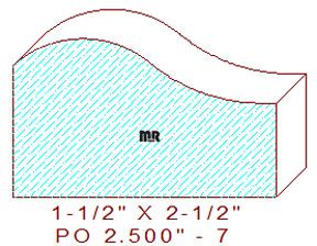 Applied Moulding 2-1/2" - 7 Applied Moulding 2-1/2" - 7