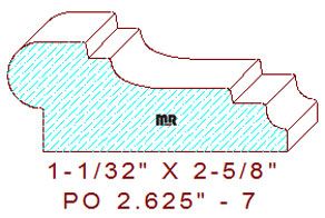 Picture Rail 2-5/8" - 7 