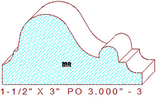 Applied Moulding 3" - 3 Applied Moulding 3" - 3