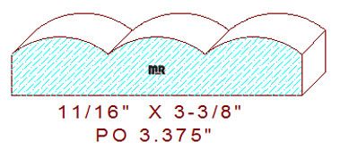 Applied Moulding 3-3/8" 