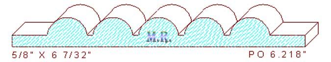 Applied Moulding 6-7/32" Applied Moulding 6-7/32"